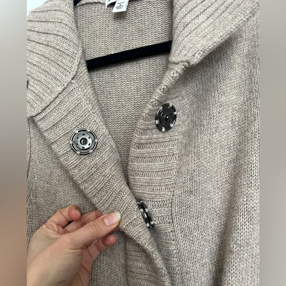 Banana Republic Women’s Small Elbow Sleeve Belted Cashmere Blend Sweater Coat - Picture 6 of 6